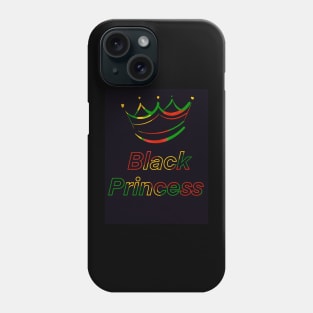 Black princess Phone Case