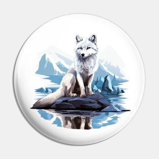 Arctic Fox Pin