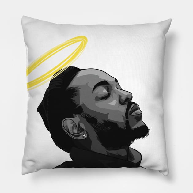 KENDRICK LAMAR Pillow by stooldee_anthony@yahoo.com