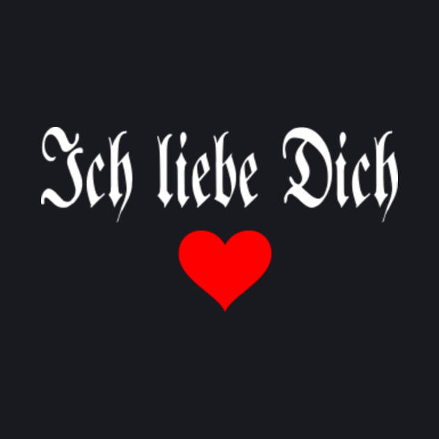 i love you in german