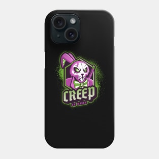 Creep It Real Halloween Bunny Samurai Phone Case