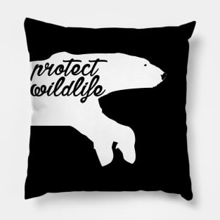 protect wildlife - polar bear Pillow