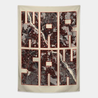 Warsaw, Poland City Map Typography - Vector Tapestry