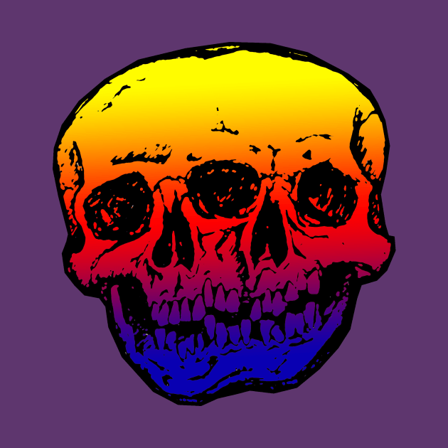 Conjoined Skulls - Rainbow by ArtGuyDesigns