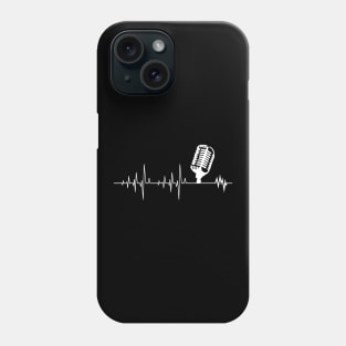 Awesome Podcast Heartbeat Podcaster Heart Beat Phone Case