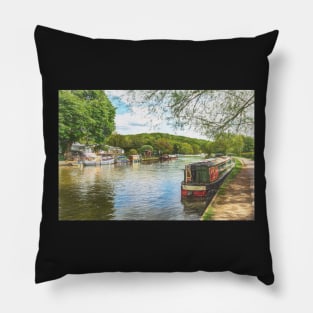 A Narrowboat Moored At Henley Pillow