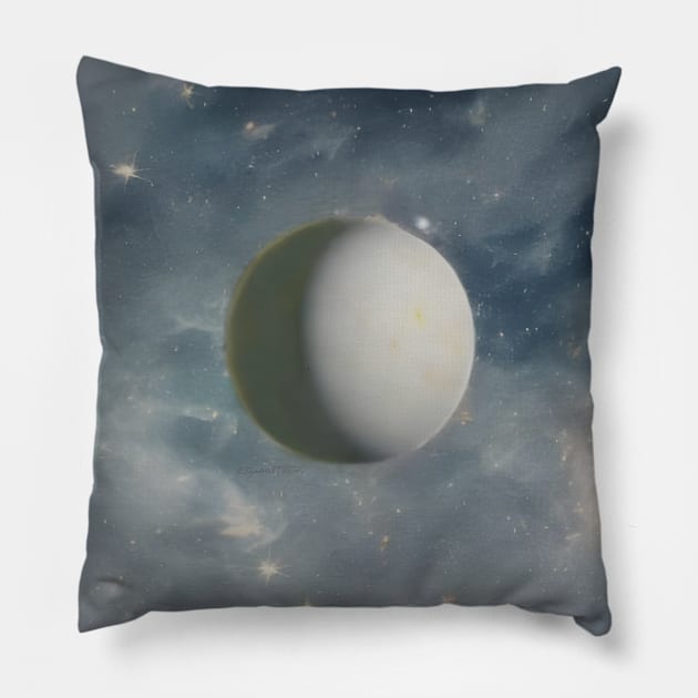 Solar bodies: Planetoid Ceres Pillow by Emily's holographic UFO