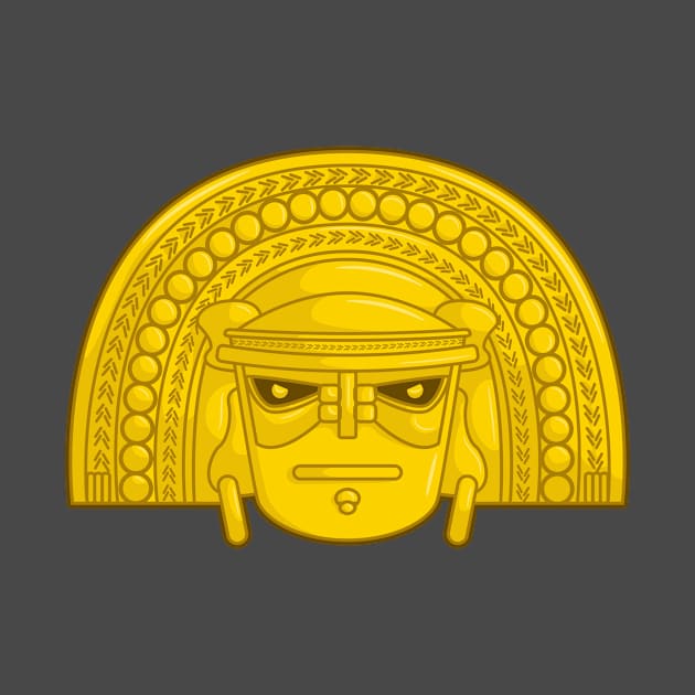 Golden pre columbus Colombian Idol by Drumsartco