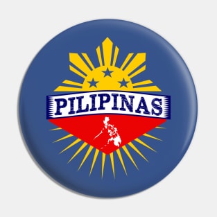 Pilipinas Design - Proud Pinoy Prints Pin