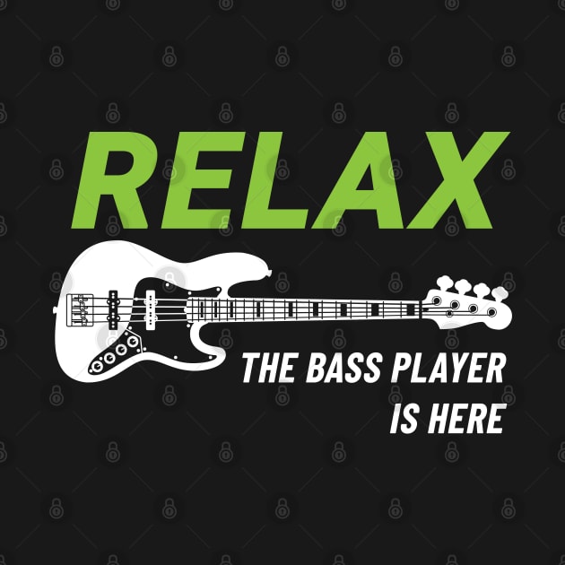 Relax The Bass Player Is Here J-Style Bass Guitar Dark Theme by nightsworthy