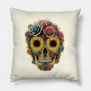 Sugar skull, dark, La catrina, calavera, skeletons lovers, cool skulls, bones Pillow