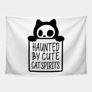 Haunted by cute cat spirits Tapestry