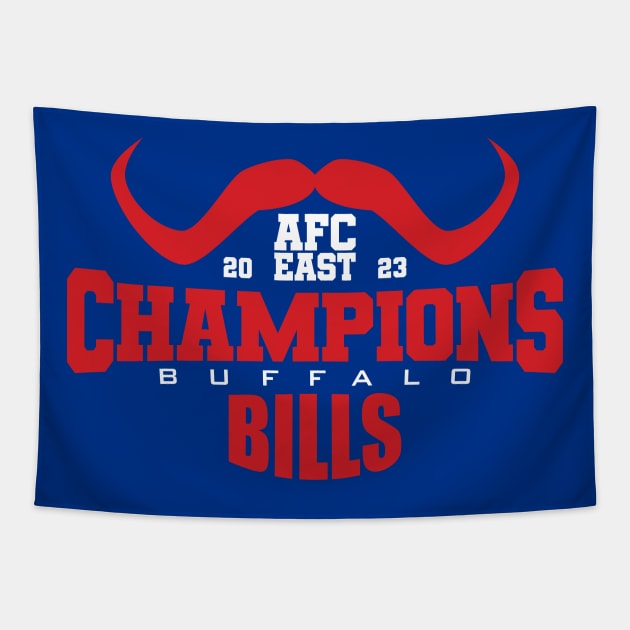 Buffalo 2023 AFC East Champions Tapestry by Nagorniak