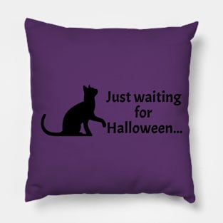 Waiting for Halloween Pillow