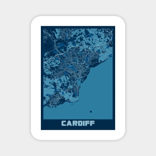 Cardiff - United Kingdom Peace City Map Magnet