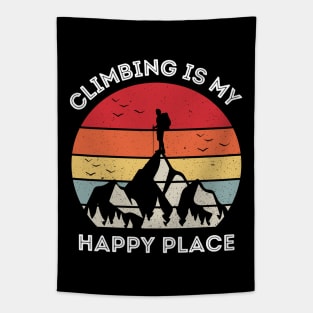 Climbing is My Happy Place. Climbing Tapestry