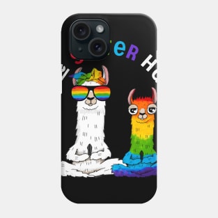 Free Sister Hugs Llama Shirt Gay Pride LGBT Rainbow Flag T-Shirt Phone Case