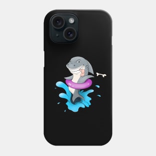 Funny Shark On Vacation Eating Tourist Phone Case