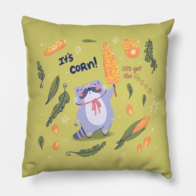 It's corn! Pillow by The Moonborn