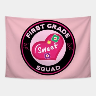 First Grade Squad Valentine's Day Tapestry