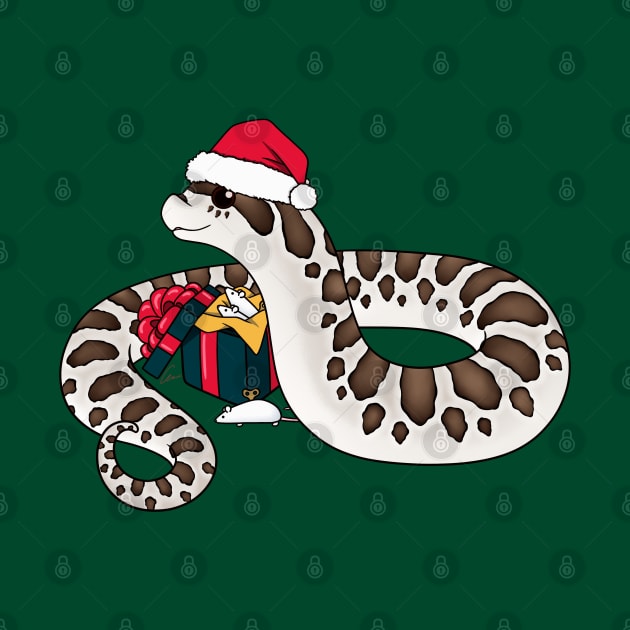 Super Arctic Western Hognose Snake, Christmas Edition by anacecilia