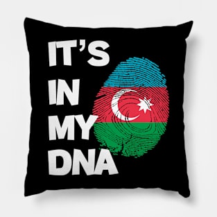 Flag of Azerbaijan  in fingerprint Pillow