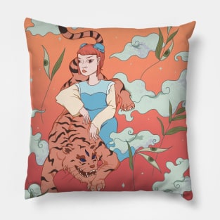 Tiger Woman Pillow