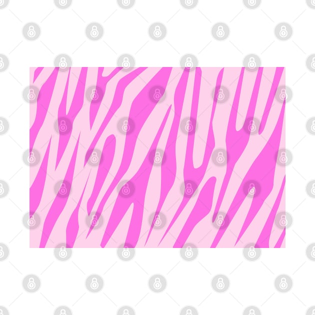 Pink Tiger Seamless Pattern by DesignWood Atelier