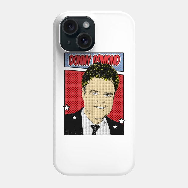 Donny Osmond 80s Pop Art Comic Style Phone Case by Flasher