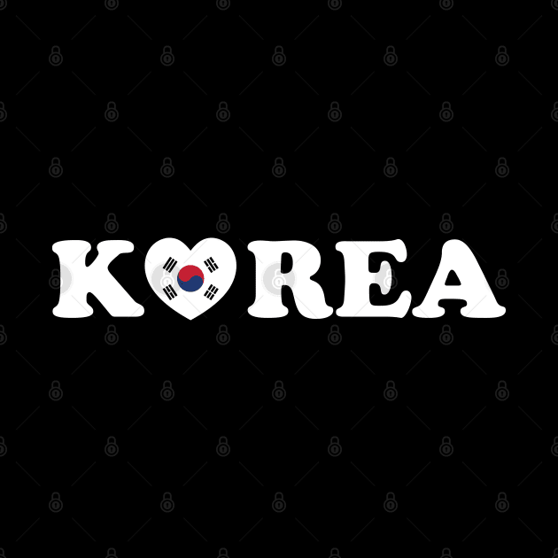 Korea Love Heart Flag by tinybiscuits