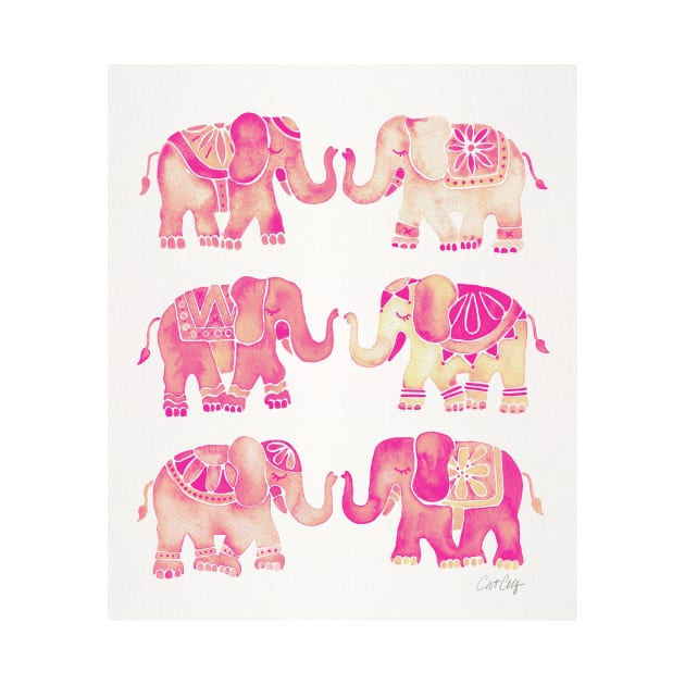 pink elephants by CatCoq