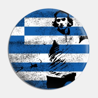 Stefanos Tsitsipas Greek Tennis - Greece flag Pin