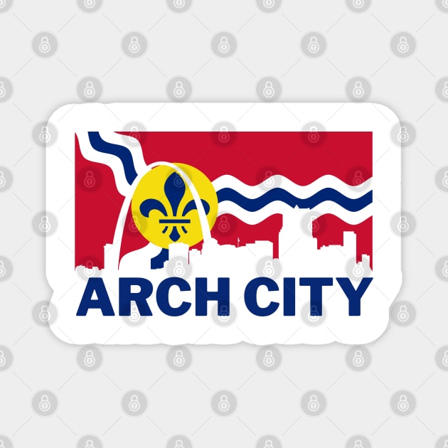 Arch City Skyline Magnet by Litehouse Tees