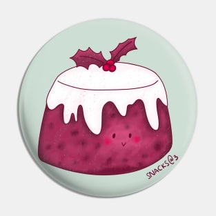 Christmas Pudding in PINK Pin