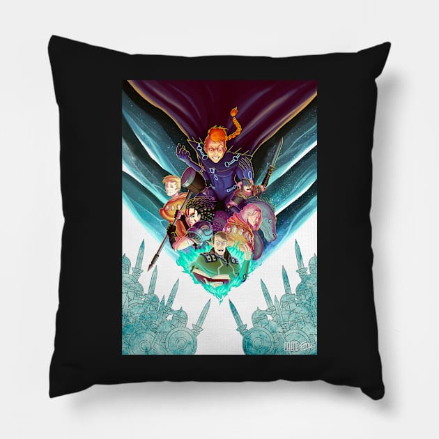 Talvi Saga Poster 1 Pillow by FerMaiaru