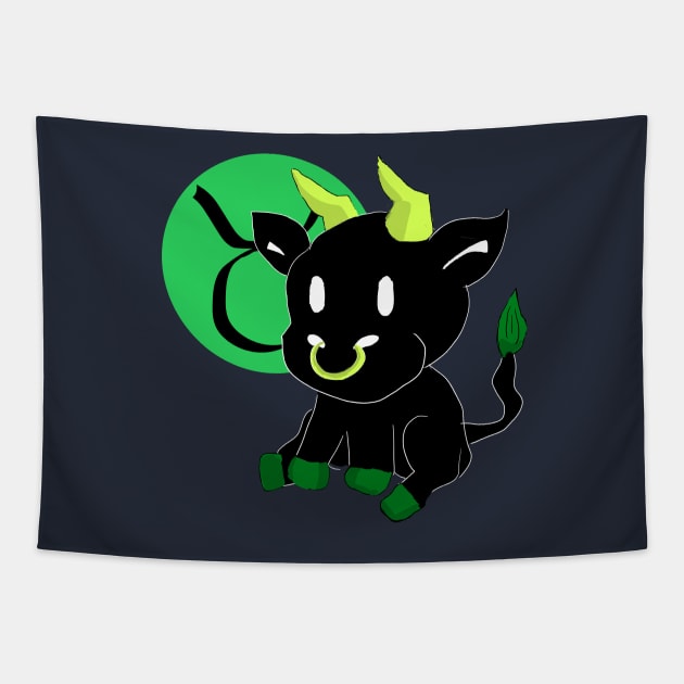 taurus bean Tapestry by allthebeanz