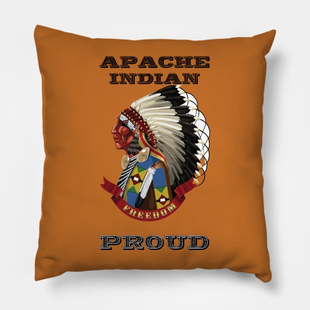 Apache Indian Proud Pillow by The Binay Tribal Products