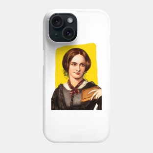 English Novelist Charlotte Bronte illustration Phone Case