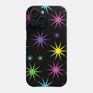 Starry Asterisk Pattern (Neon) Phone Case