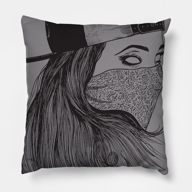 Cliffside Park Pillow by TimurKhabirovArt