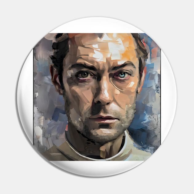 portrait of Jude Law Pin by bogfl