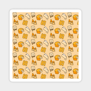 Cheese and Nachos Pattern Magnet