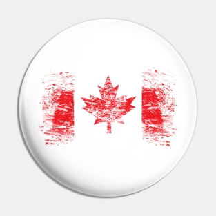 Textured National Flag of Canada Pin