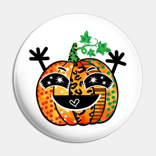 Pumpkin Halloween Funny Doodles Pin