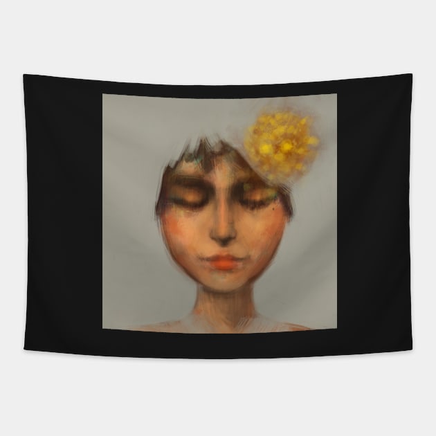 Yellow in Bloom Tapestry by JHeavenor