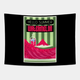 Hello Summer Watermelon Color 1 Tapestry