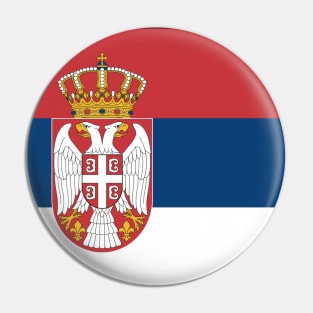 Serbia Flag Minimalist Pin