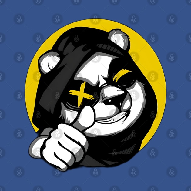 Swag stylish panda boss by Fadedstar