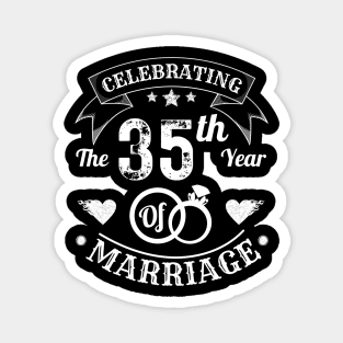 Celebrating The 35th Year Of Marriage Magnet