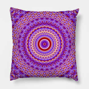 Groovy Retro Mandala Pillow